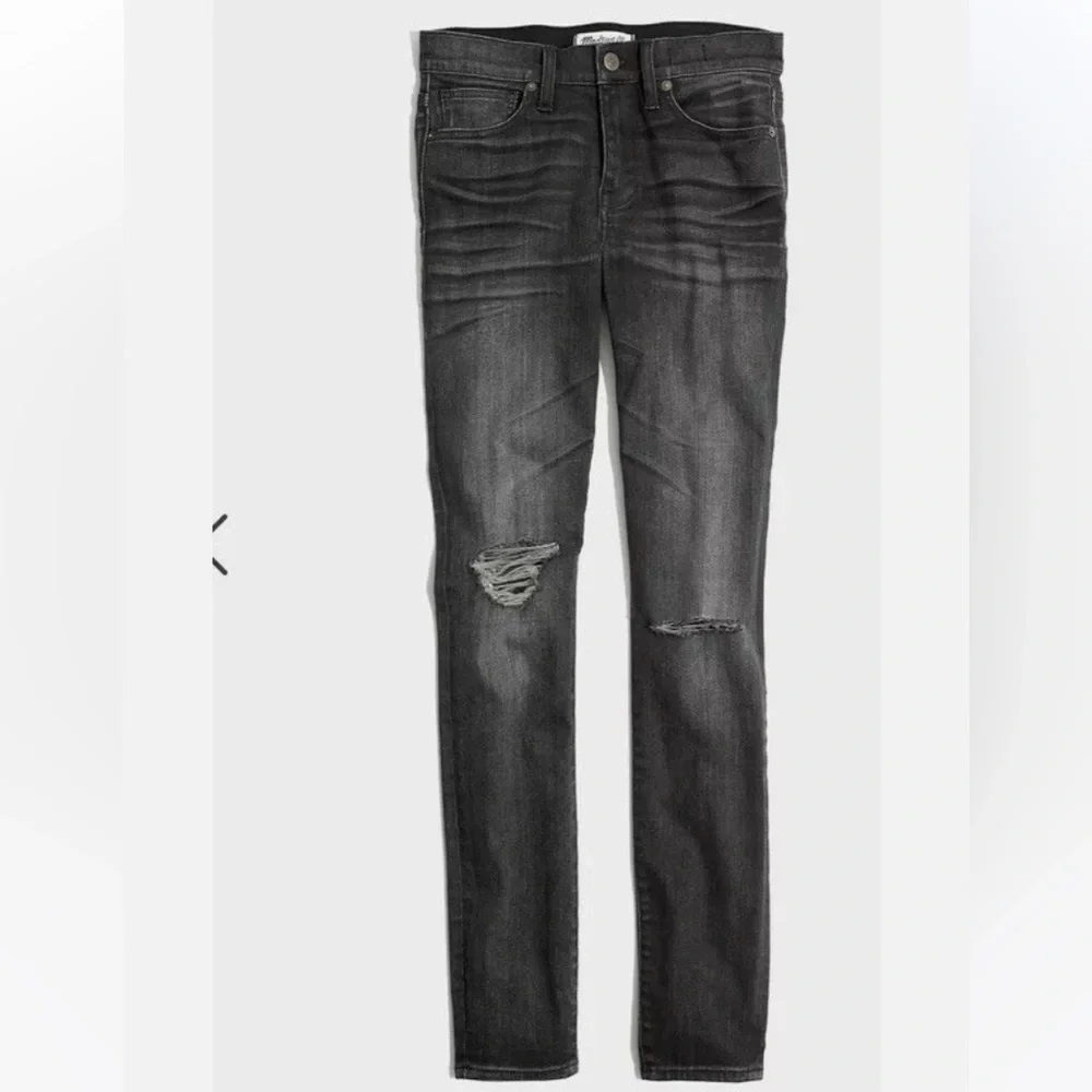 Madewell High Riser Skinny Jeans Size 29 Waist Distressed Kincaid Wash E1565 - Picture 2 of 8